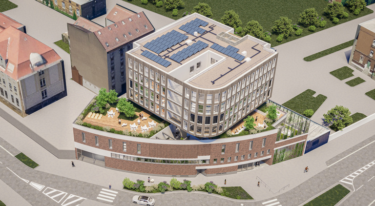 drlw - Démarrage chantier . Résidence mixte & Co-working, Strasbourg (67)